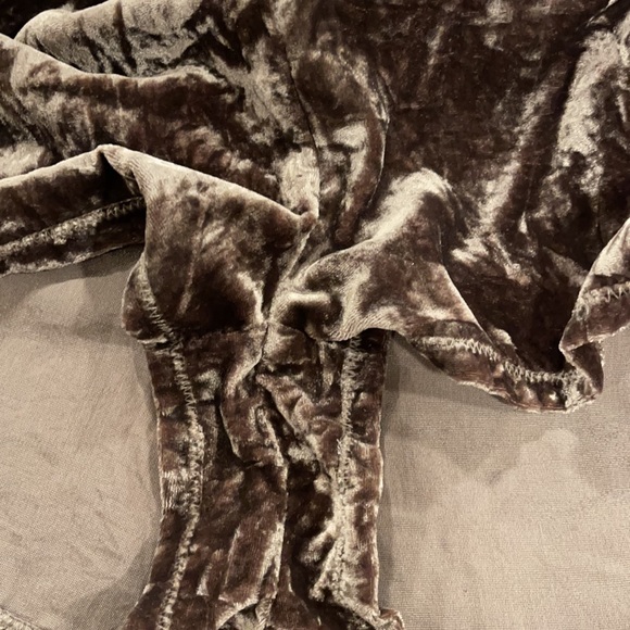 Brand New Brown colour Velvet Romper by Rachel Roy - Picture 6 of 7